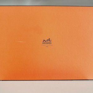 Authentic Hermes Paris Empty Orange Gift Box 13.25" x 9.25" x 3.25"
